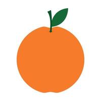 dibujos animados naranja Fruta icono vector acortar Arte ilustración imagen diseño