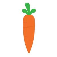 Cartoon carrot icon clip art cute vector illustration