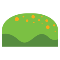 Green grass, bush, tree bush and lawn or turf. png