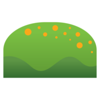 Green grass, bush, tree bush and lawn or turf. png