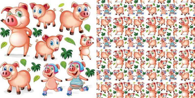 Cute Cartoon Animals Vector Vector Art & Graphics Cute Cartoon Animals Vector Vector Art & Graphics