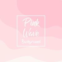 Pink wave background design vector