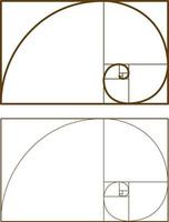 fibonacci secuencia matemáticas fibonacci números vector