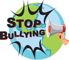 Stop bullying banner concept vector