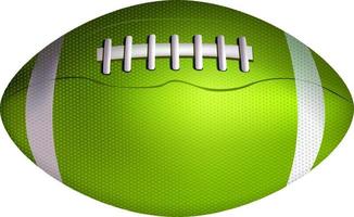 3D Rugby Ball Isolated vector