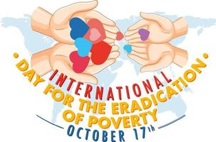 International Day For The Eradication Of Poverty vector