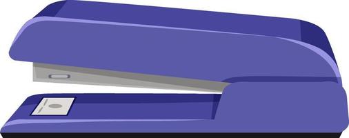 un púrpura engrapadora en blanco antecedentes vector