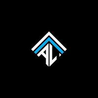 AL letter logo creative design with vector graphic, AL simple and modern logo.