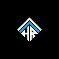 diseño creativo del logotipo de la letra hr con gráfico vectorial, logotipo simple y moderno de hr. vector