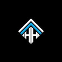 diseño creativo del logotipo de la letra hh con gráfico vectorial, logotipo sencillo y moderno hh. vector