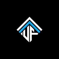 diseño creativo del logotipo de la letra uf con gráfico vectorial, logotipo simple y moderno de uf. vector
