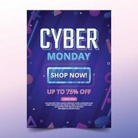 Cyber Monday Poster Template vector