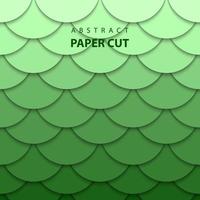 Vector background with green gradient color paper cut shapes. 3D abstract paper art style, design layout for business presentations, flyers, posters, prints, decoration, cards, brochure cover.