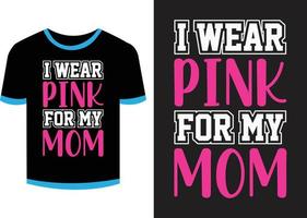 Breast Cancer T-shirt Design Vector