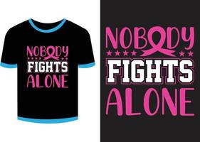 Breast Cancer T-shirt Design Vector