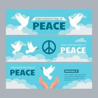 International Day of Peace Banner vector