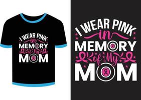 Breast Cancer T-shirt Design Vector