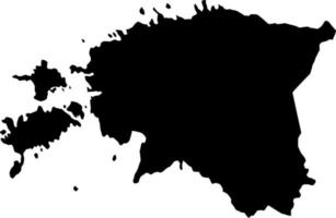 Estonia map vector map.Hand drawn minimalism style.