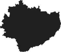 silueta de Polonia país mapa,swietokrzyskie mapa.mano dibujado minimalismo estilo. vector