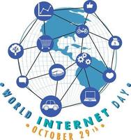 World Internet Day Banner Design vector