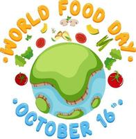 World Food Day Banner Design vector