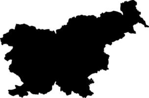 Europe slovenia map vector map.Hand drawn minimalism style.