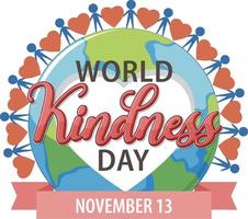 World Kindness Day Logo Concept vector