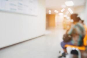 blur hospital interior background photo