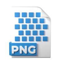 png archivo tipo 3d representación en transparente antecedentes. ui ux icono diseño web y aplicación tendencia