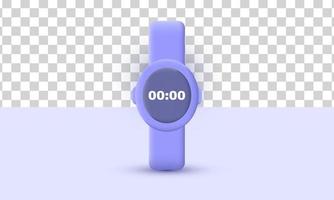 unique realistic smart watch device technology 3d design isolated on vector