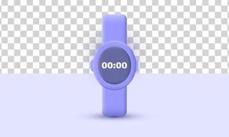 único realista inteligente reloj dispositivo tecnología 3d diseño aislado en vector