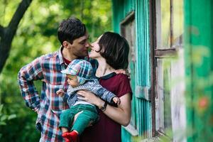 Family outdoor portrait photo