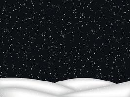 Abstract snowflake background. Fall of snow with snowdrift vector