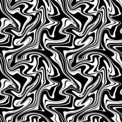 Seamless vector pattern with groovy psychedelic weaves.  Abstract weaves seamless vector pattern. Hippie background with waves, psychedelic groovy texture.