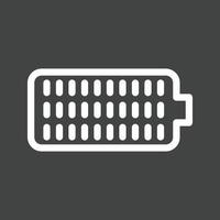 Full Battery Line Inverted Icon vector