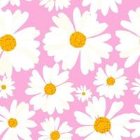 Seamless chamomile flower.Floral pattern for printing. Vector pattern