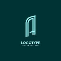 Modern initial AA logo letter simple and creative design concept vector