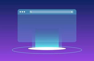 Browser mockup screen and browser windows for internet ui flat vector illustration.