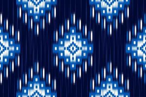 Ethnic ikat seamless pattern in tribal. Aztec geometric ethnic ornament print. Ikat pattern style. vector