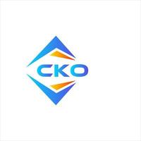 cko resumen tecnología logo diseño en blanco antecedentes. cko creativo iniciales letra logo concepto. vector