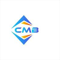 cmb resumen tecnología logo diseño en blanco antecedentes. cmb creativo iniciales letra logo concepto. vector