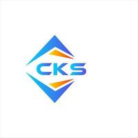 CKS abstract technology logo design on white background. CKS creative initials letter logo concept. vector