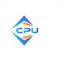 CPU abstract technology logo design on white background. CPU creative initials letter logo concept. vector
