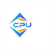 CPU abstract technology logo design on white background. CPU creative initials letter logo concept. vector