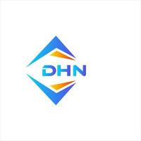 dhn resumen tecnología logo diseño en blanco antecedentes. dhn creativo iniciales letra logo concepto. vector