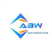 ABW abstract technology logo design on white background. ABW creative initials letter logo concept. vector