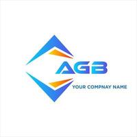 AGB abstract technology logo design on white background. AGB creative initials letter logo concept. vector