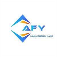 AFY abstract technology logo design on white background. AFY creative initials letter logo concept. vector