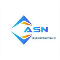 ASN abstract technology logo design on white background. ASN creative initials letter logo concept. vector