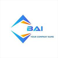 BAI abstract technology logo design on white background. BAI creative initials letter logo concept. vector